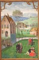April courting couples, from a Book of Hours - Simon Bening