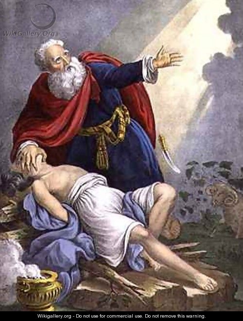 Abraham Offering Up his Son Isaac - Siegfried Detler Bendixen