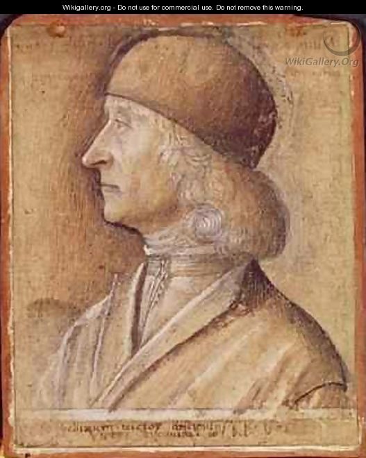 Portrait of Giovanni Bellini (1430-1516) formerly attributed to Carpaccio - Vittore Belliniano