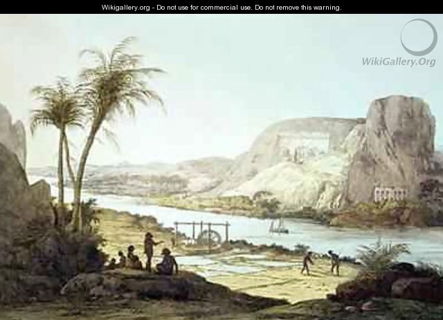 View of the Temples at Abu Simbel, Nubia - (after) Belzoni, Giovanni Battista