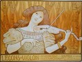 Reproduction of a poster advertising 'Violin Lessons', Rue Denfert-Rochereau, Paris - Paul Berthon