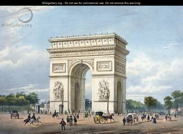 The Arc de Triomphe and the Place de l