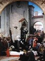 St. Clare Receiving the Body of St. Francis of Assisi - Francois Leon Benouville