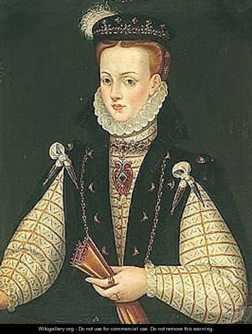 Portrait of Queen Anna of Austria (1549-1580) - (after) Alonso Sanchez Coello