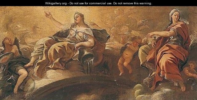 Allegorical Figures - (after) Luca Giordano