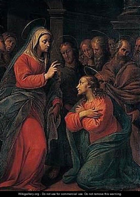 Christ appearing to his mother - Lombard School