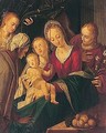 The madonna and child with an angel, Saint Catherine, Saint Elizabeth and Saint John the baptist - (after) Peter (Peter Candid) Witte