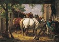De Paarden Voeden (Feeding The Horses) - Willem Jacobus Boogaard