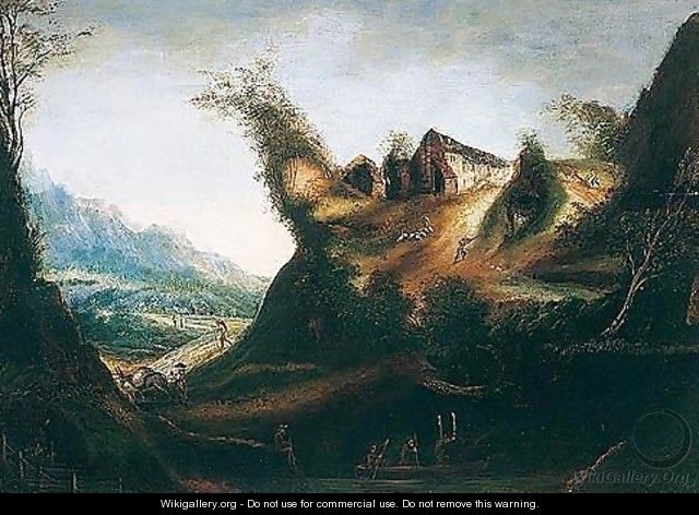 An anthropomorphic landscape - (after) Giuseppe Arcimboldo