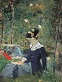 Jeune Fille Dans Un Jardin - Edouard Manet