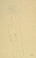 Stehender Madchenakt Von Vorne - Gustav Klimt