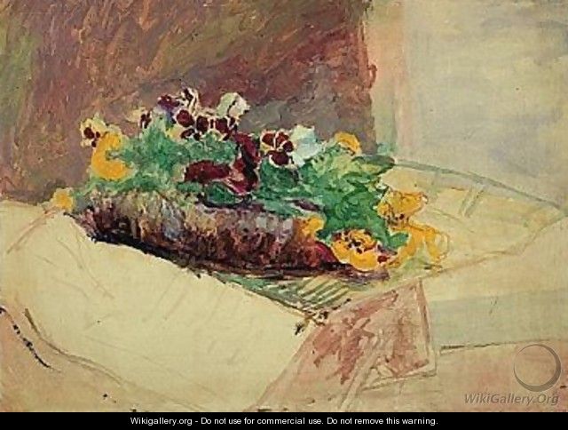 Nature Morte Aux Fleurs - Edouard (Jean-Edouard) Vuillard