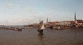 View Of Old Riga - (after) Ivan Konstantinovich Aivazovsky