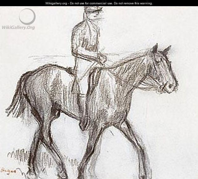 Cheval Et Jockey - Edgar Degas