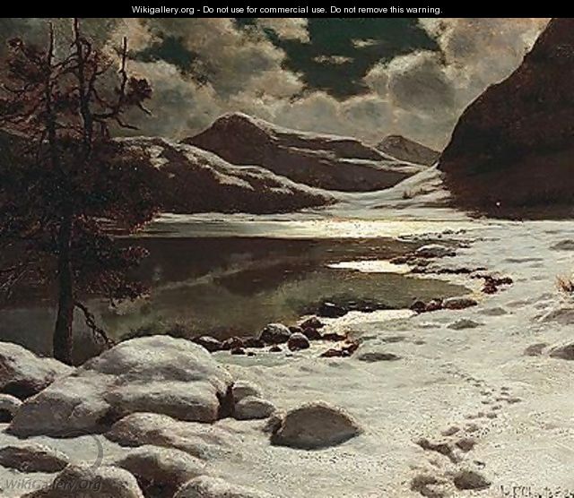 Nightfall over the lake - Ivan Fedorovich Choultse