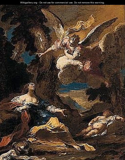 Hagar, Ismael And The Angel - Valerio Castello
