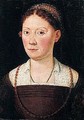 Portrait of a lady, half-length, wearing a brown dress - Sofonisba Anguissola