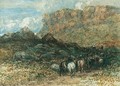 Herdsman In A Mountain Pass, North Wales - David Cox