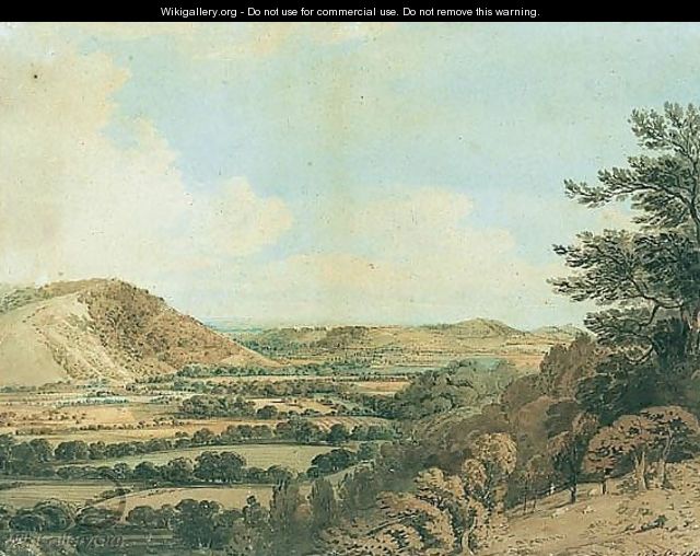 View Of Box Hill From Norbury Park - John Varley