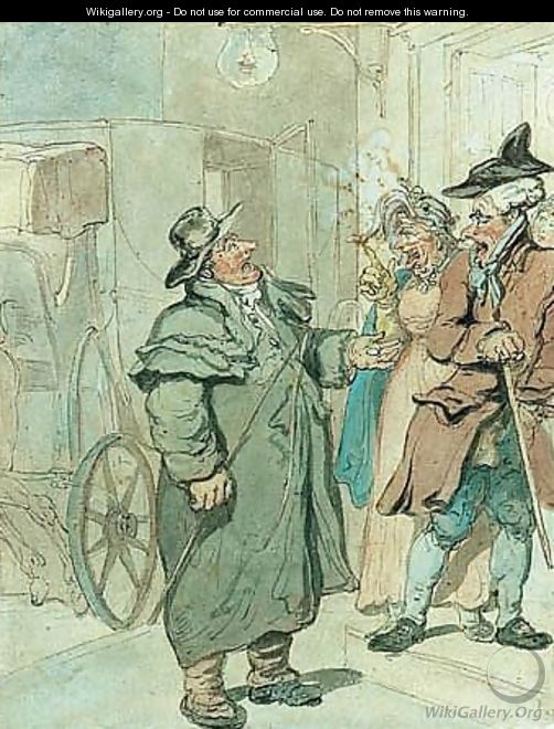 Discussing The Fare - Thomas Rowlandson