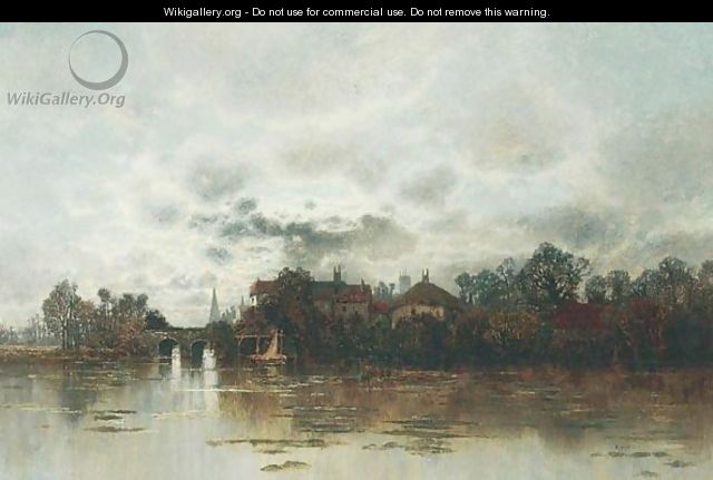 Flusslandschaft (River Landscape) - Karl Heffner