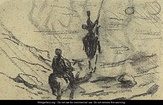 Don Quixote Et Sancho Pansa - Honoré Daumier