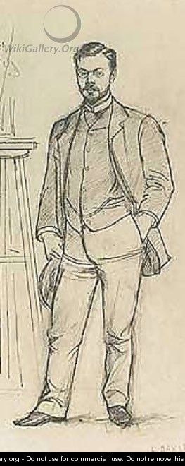 Portrait Of A.Benois, L.Bakst - Lev Samoilovich Bakst