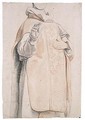Study Of A Figure In Priest's Robes - Jacob Jordaens