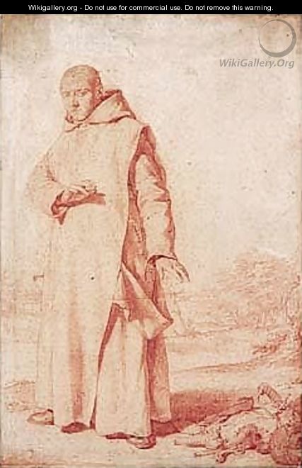 A Carthusian Monk Rejecting The Uniform Of A Soldier - Jean Duplessi-Bertaux