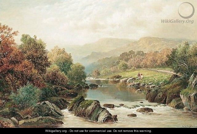 Looking Up The Lledr Valley From The Beaver Bridge - William Henry Mander