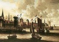 A View Of Hoorn, On The Zuider Zee, With A State's Yacht Firing A Salute, And Other Light Shipping - Petrus van der Velden