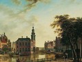 Amsterdam, A View Of The Munt Tower And The Doelenshuis On The Singel - Jan the Younger Ekels
