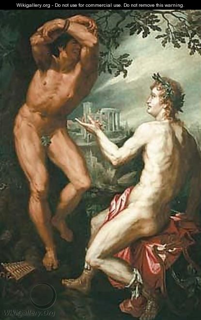 Apollo and marsyas - (after) Friedrich Sustris