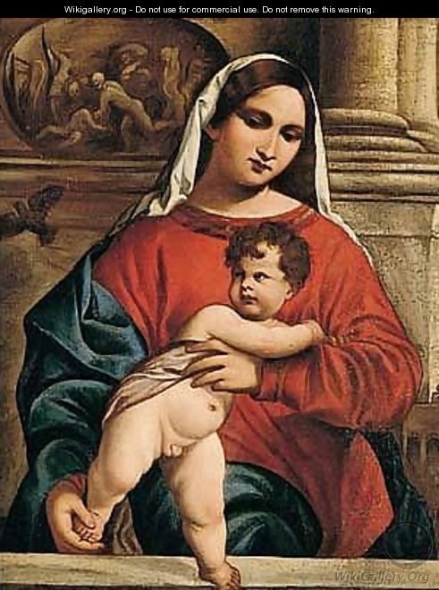 The madonna and child - (after) Bonifazio Veronese