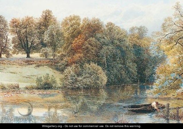 The Thames At Wargrave, Berkshire - Myles Birket Foster