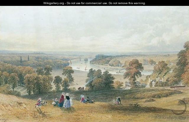 The Thames From Richmond Hill - Charles Frederick Buckley