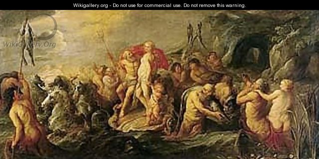 The Triumph Of Neptune And Amphitrite 3 - (after) Frans II Francken