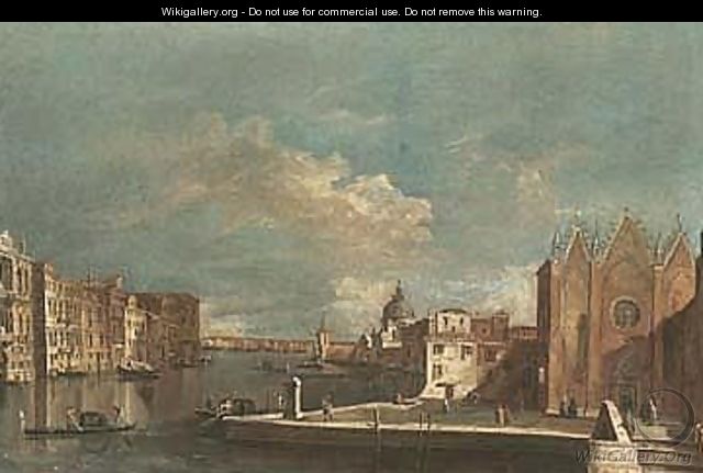 Venice, a view of the Grand Canal 4 - Venetian School