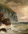 Seascape with Cliff - J. H. Blunt