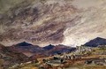 Mountainous Landscape with Stormy Sky - Barbara Leigh Smith Bodichon