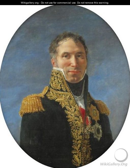 Portrait Of General Claude Carra De Saint-Cyr (1756-1834) - (after) David, Jacques Louis