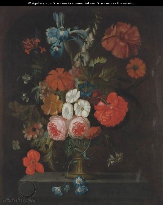 Still Life With Roses - Justus van Huysum