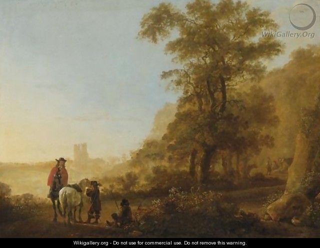 Landscape With Horsemen - (after) Aelbert Cuyp