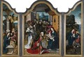 Triptych With The Adoration Of The Magi, Nativity And Flight Into Egypt - Jan van Dornicke
