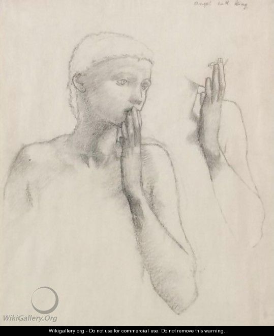 Study Of A Figure With Raised Hand - Sir Edward Coley Burne-Jones
