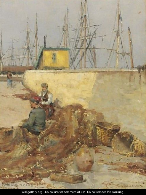 Fisherman In Port - Vasili Petrovich Vereshchagin