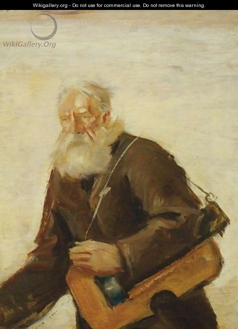 Lirnik (Old Musician) - Teodor Axentowicz