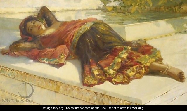 Nautch Girl Resting - Edwin Lord Weeks