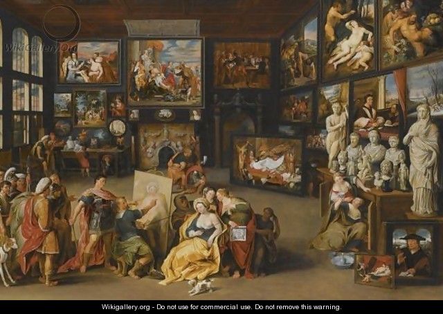 Alexander The Great Visiting The Studio Of Apelles - Willem van Haecht