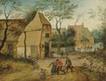 Drunkard Being Taken Home From The Tavern By His Wife - Pieter The Younger Brueghel